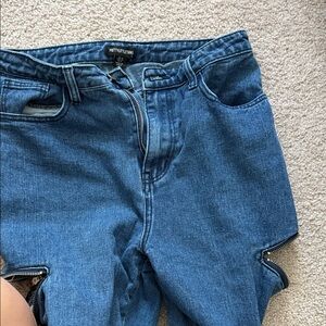 PrettyLittleThing High Rise Blue Jeans